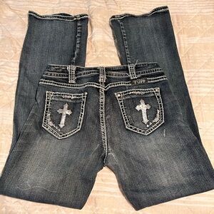 Cowgirl Tuff Crosses 30x33 Like New Jeans
